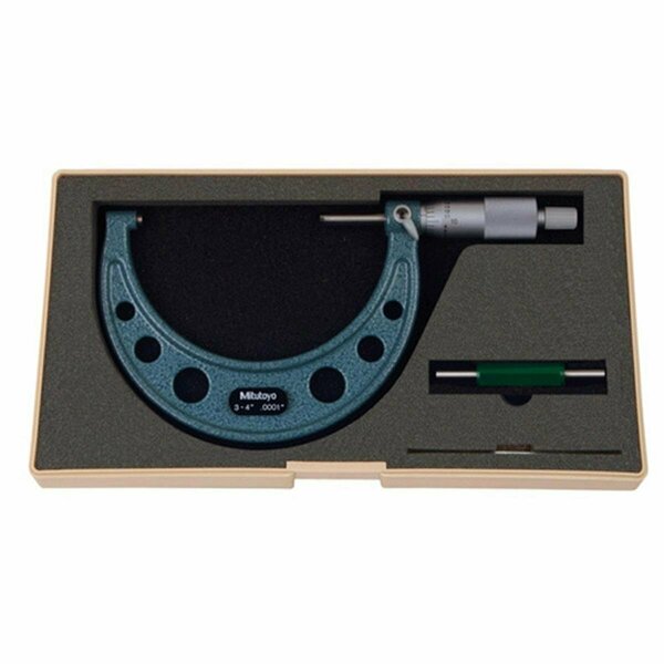 Beautyblade 3-4 in. Mechanical Micrometer with Ratchet Stop Standard BE3729141